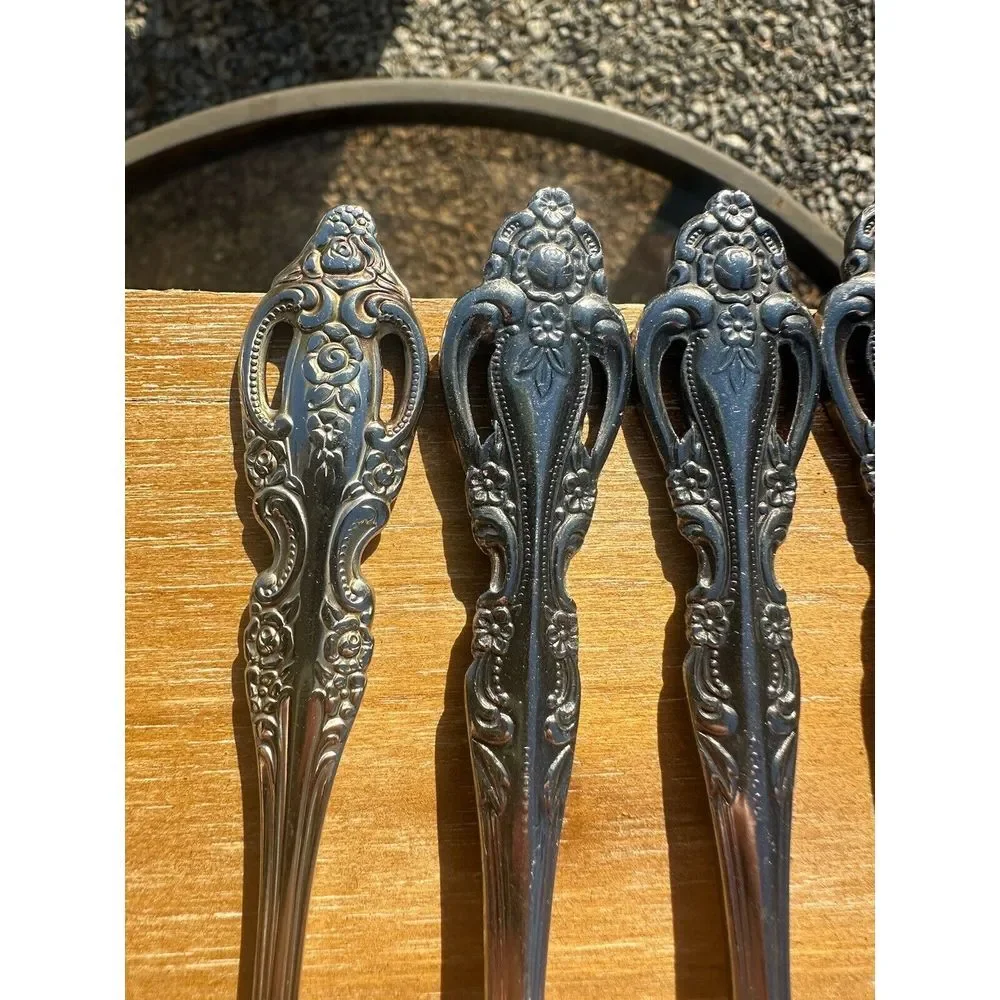 Oneida RENOIR Pembrooke‎ Salad Forks 5 Stainless Silverware